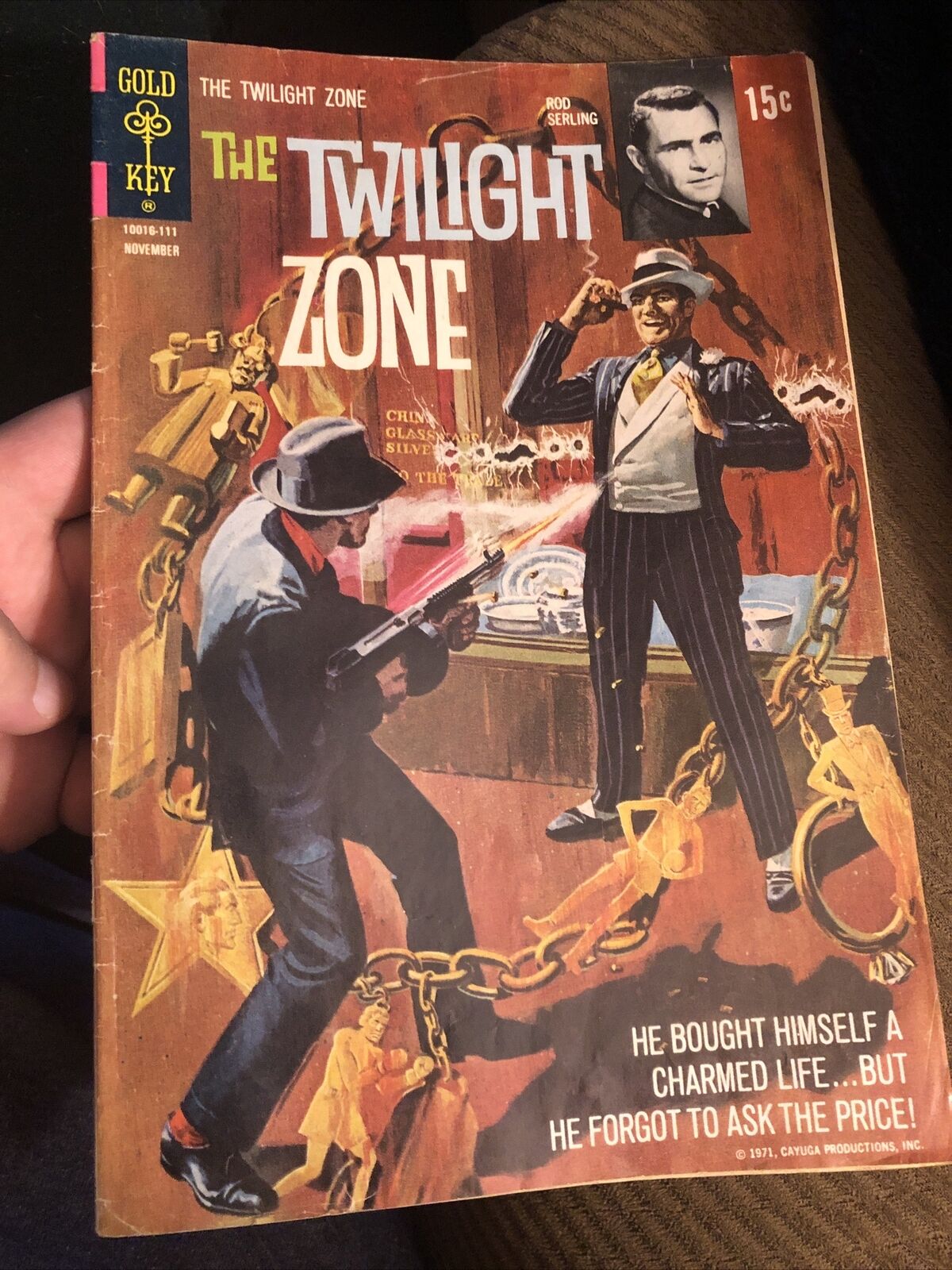 The Twilight Zone No 40 Nov 1971. Vintage Gold Key Comic Book. Rod Sterling