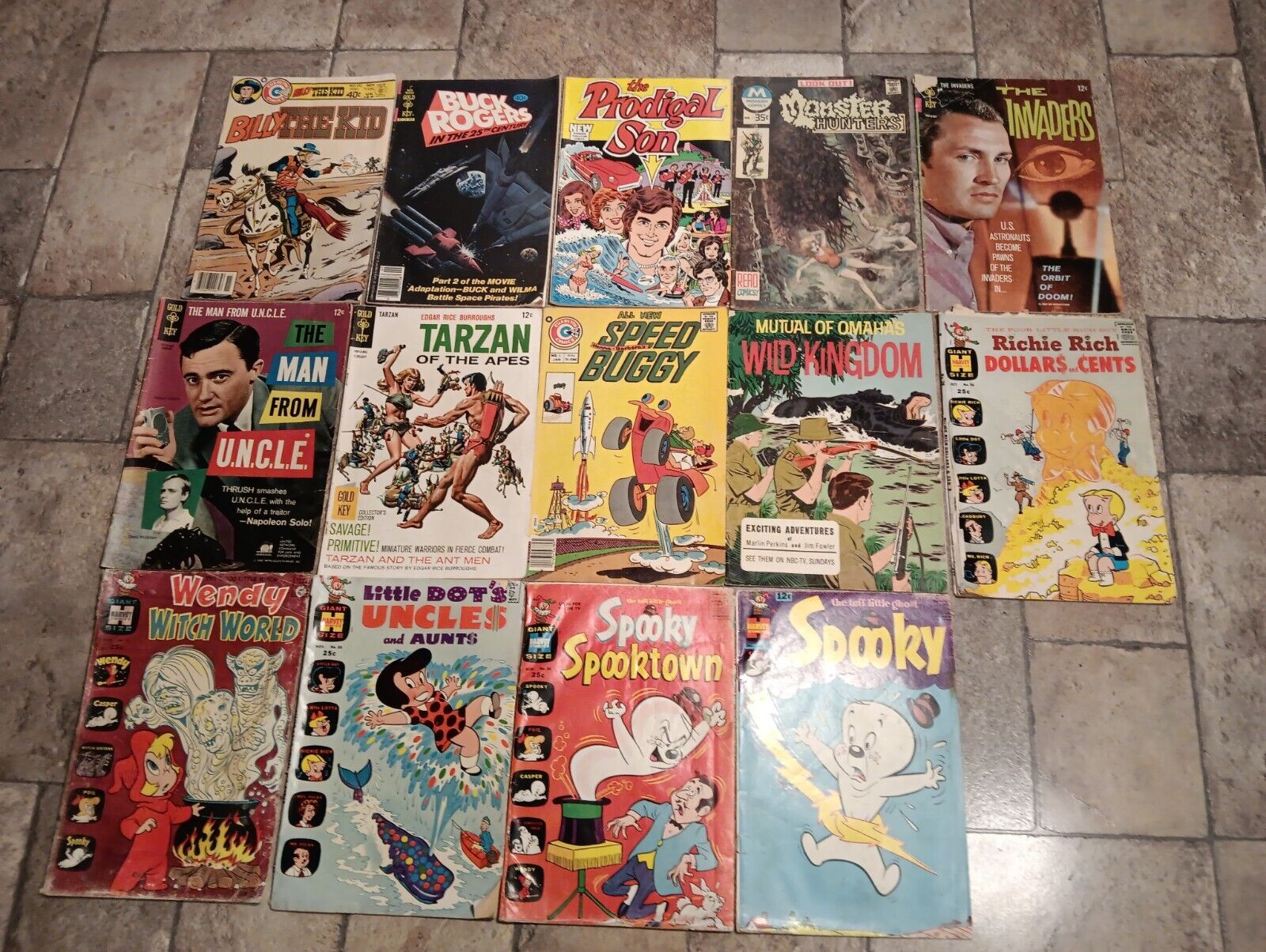  Mixed Vintage Comic Book Lot Of 14