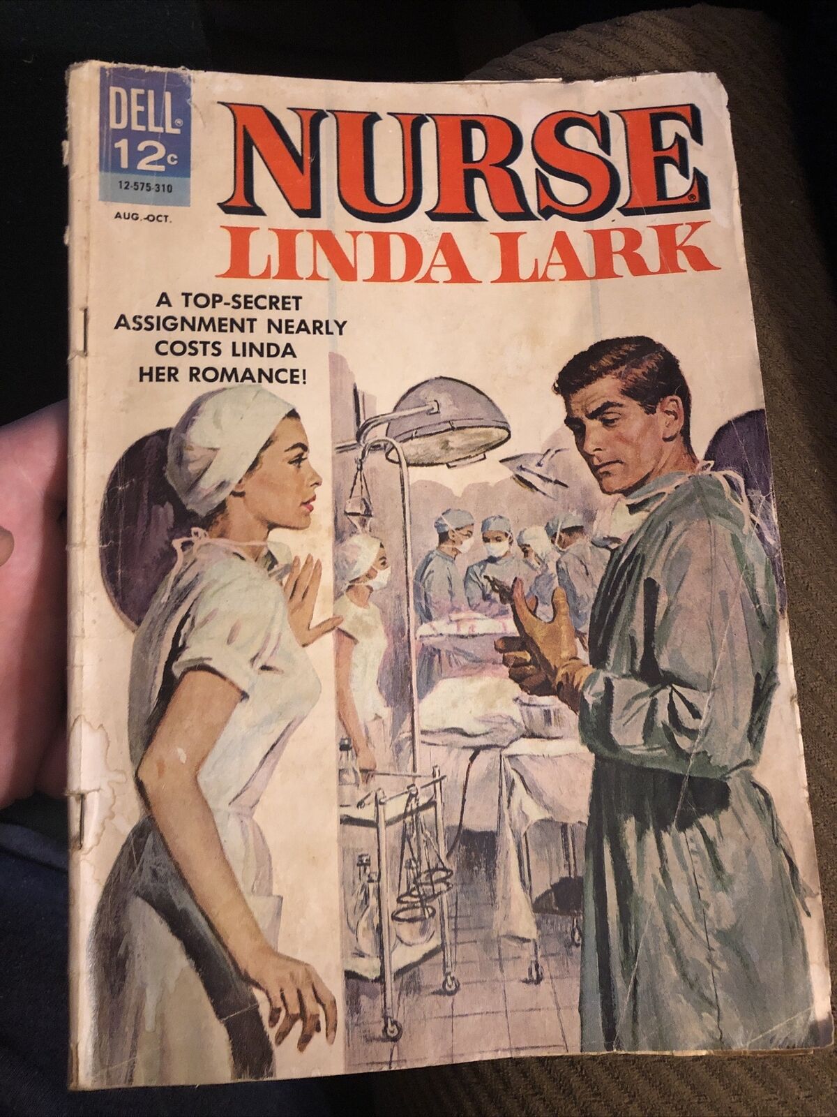 Nurse Linda Lark, # 8 Aug-Oct 1963,  MID-GRADE Vintage Sell Comic Book