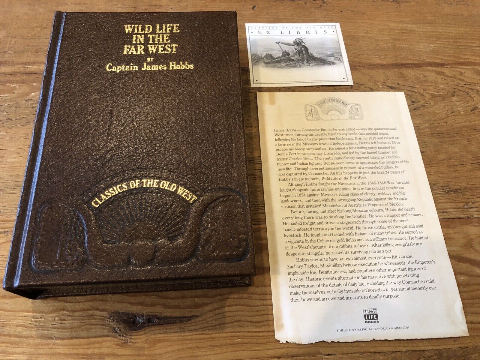 WILD LIFE IN THE FAR WEST BY HOBBS, LEATHER, CLASSICS OF THE OLD WEST