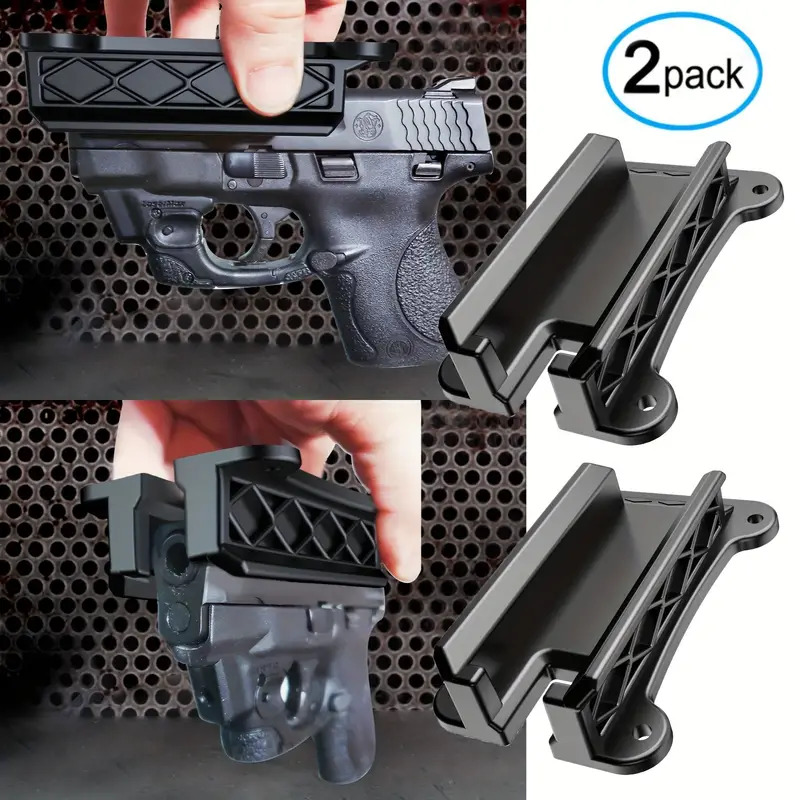 2pcs Quick Draw Magnetic Mount, Holster Holder,  For Vehicle, Home, Wall, Desk