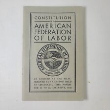 Vtg Constitution of the American Federation of Labor 67th Convention Cincy Ohio picture