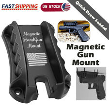 Gun Magnetic Mount, Quick Draw Loaded Magnet Gun Holster Concealed Gun Holder US picture