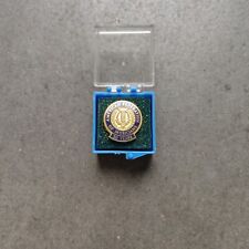 Vintage American Federation Of Musicians Bastian Gold Blue Enamel Pin 50 Years picture