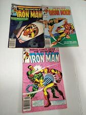 Vintage 1980's Marvel Comic Book Lot 1981 - 1983 - Lot of 3 Iron Man  picture