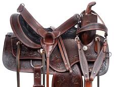 WESTERN BARREL RACING PLEASURE TRAIL HORSE SADDLE 16 17 in picture