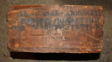 Original US Military Wooden Winchester Small Arms Ammo Crate ~ WRA Dated 1906 picture