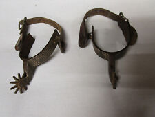Vintage Double mounted pair of silver spurs picture