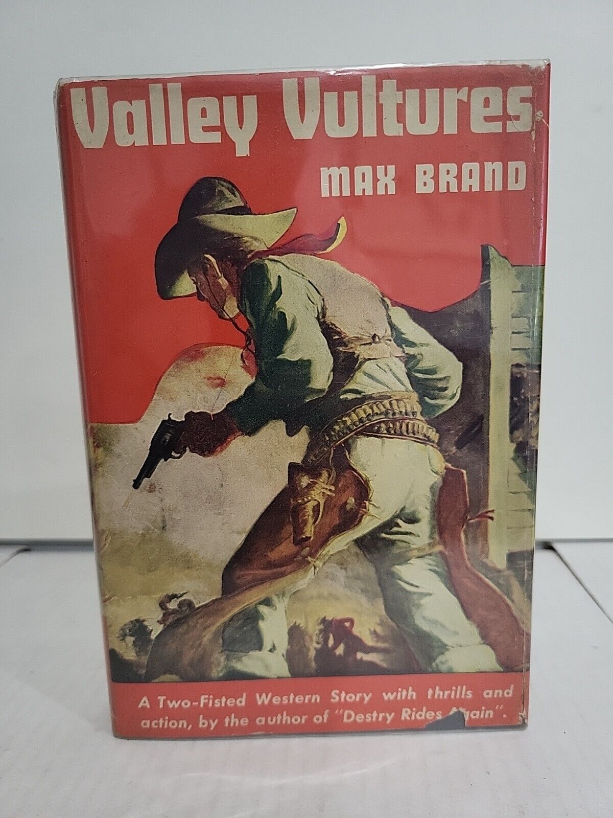 Valley Vultures by Max Brand 1945 HC/DJ Vintage Western Gunfighters Wild West VG