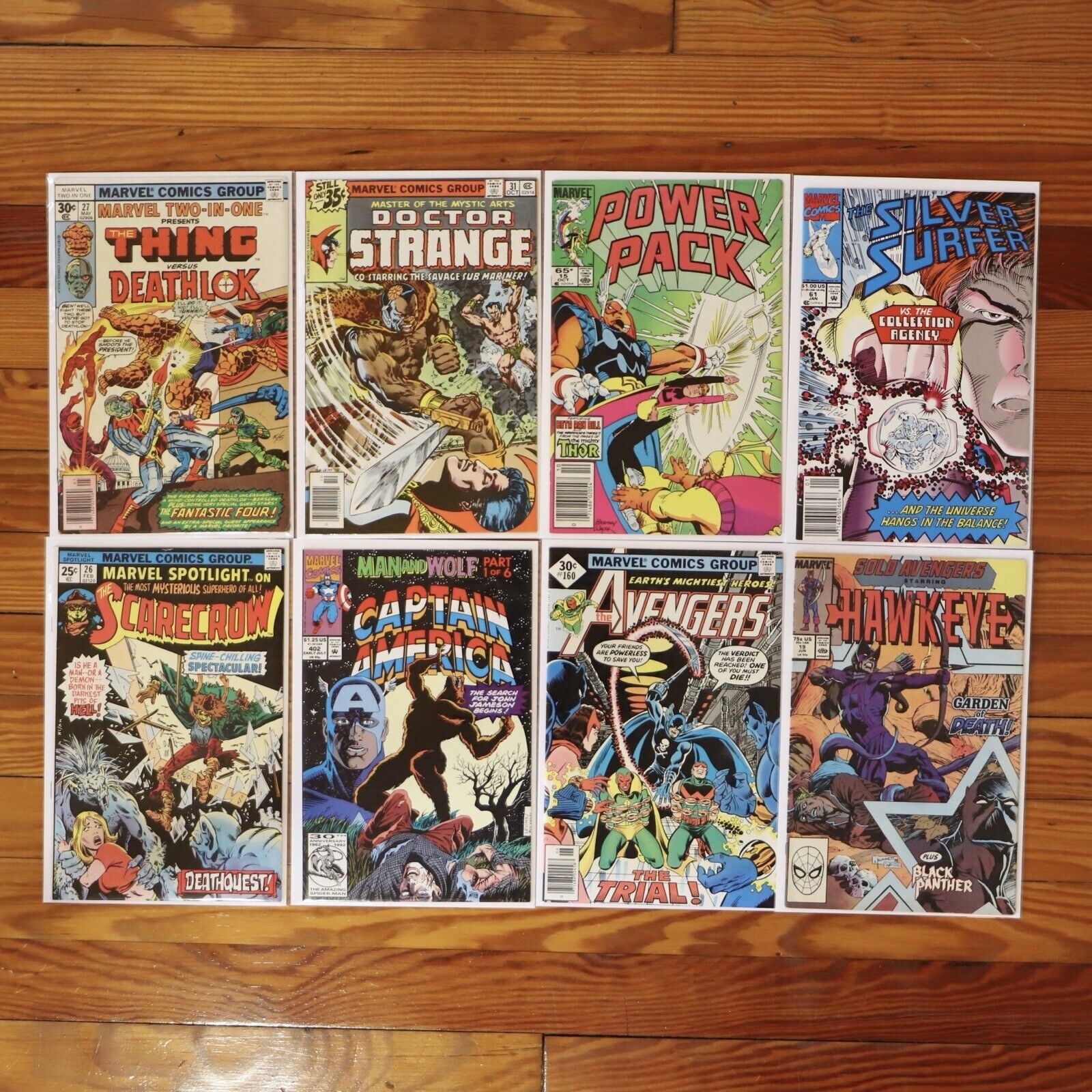 Vintage Marvel Comics Lot of 8 Avengers Silver Surfer Captain America Dr Strange