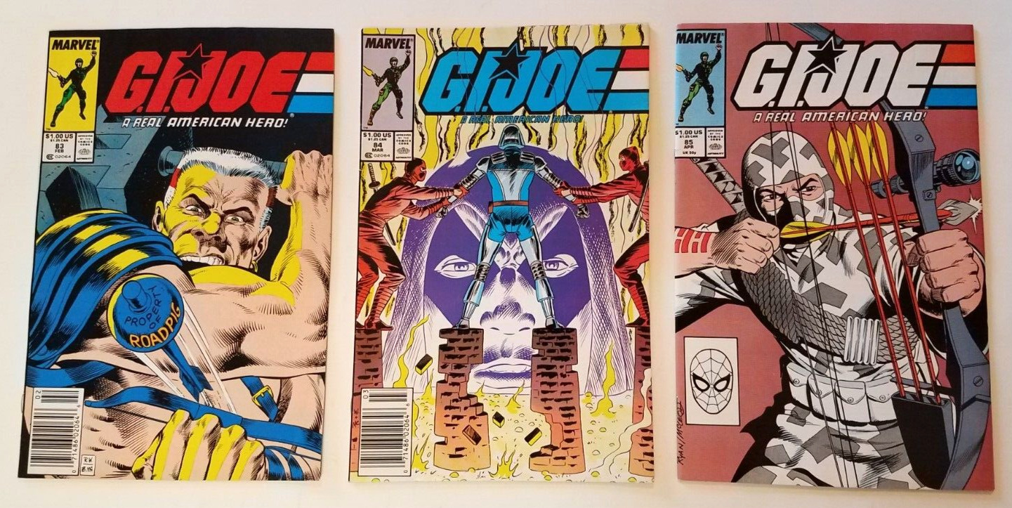 Vintage GI Joe Marvel Comic Run 83 84 85 lot 1st Printing 1989 Storm Shadow
