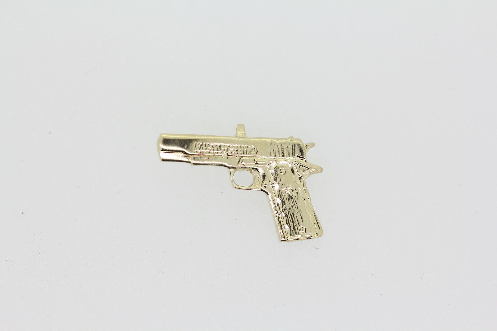 14k Yellow Gold Gun Pendant