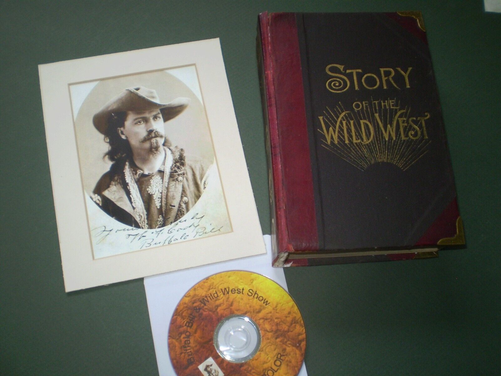 The Story of the Wild West - Buffalo Bill Book  1888 & Wild West DVD