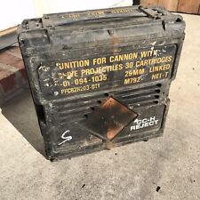 Military Ammo Box Heavy Black Pelican Plastic 25mm Linked 30 Cartridges Empty picture