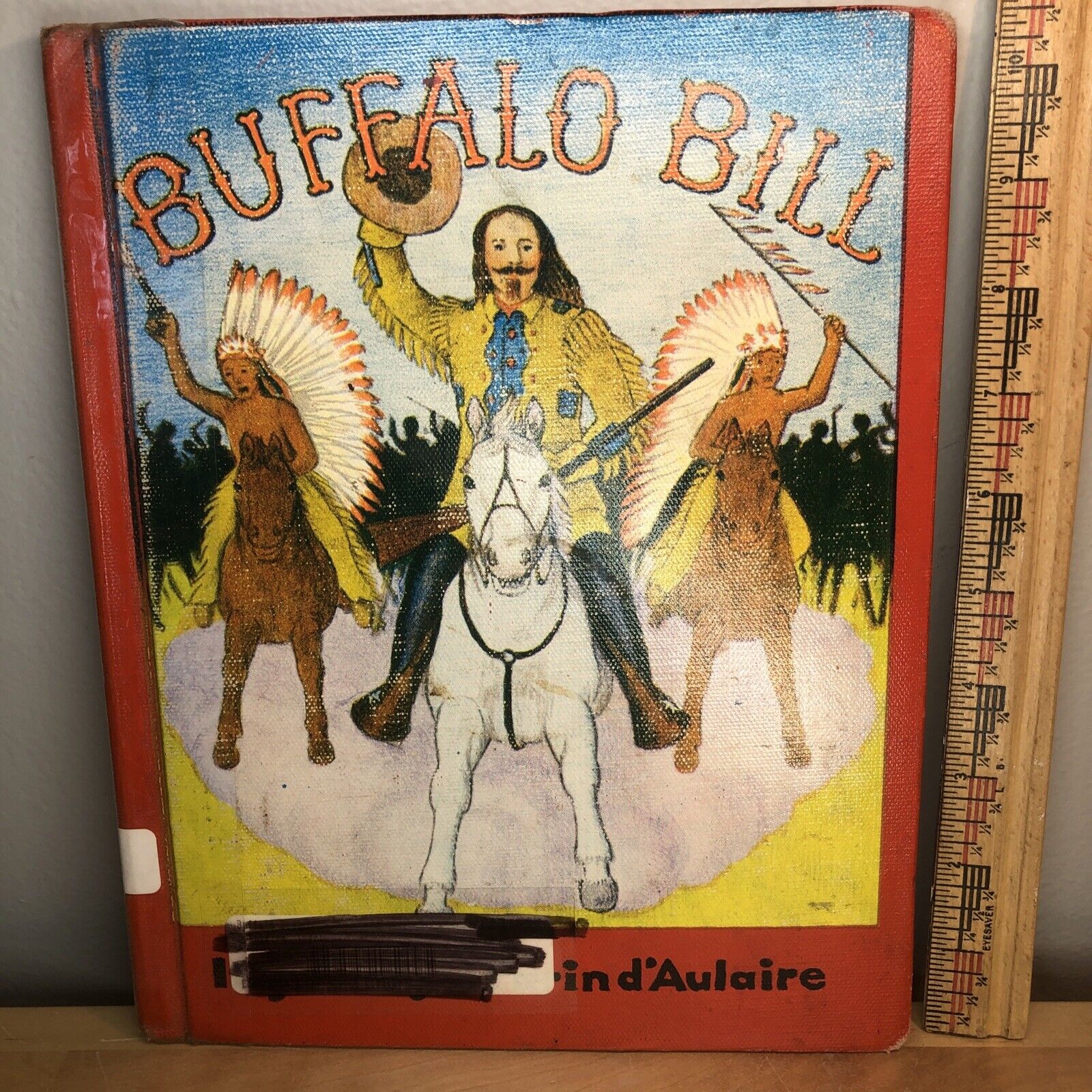 Ingri & Edgar Parin D\'Aulaire - Buffalo Bill - 1952 HB, wild west former library