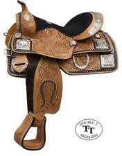 Double T FULLY Tooled Youth Pony Show Saddle picture