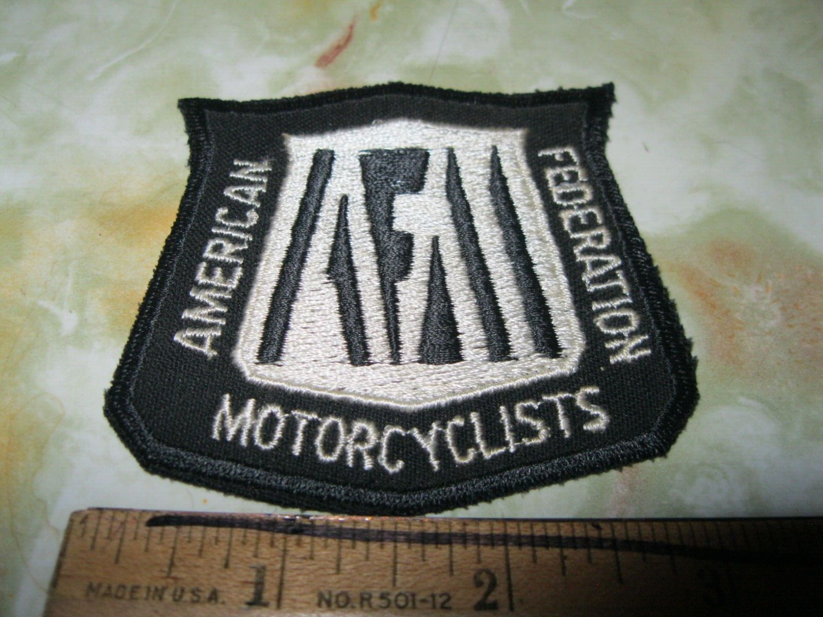 AMERICAN FEDERATION OF MOTORCYCLISTS VINTAGE MOTORCYCLE NEW PATCH