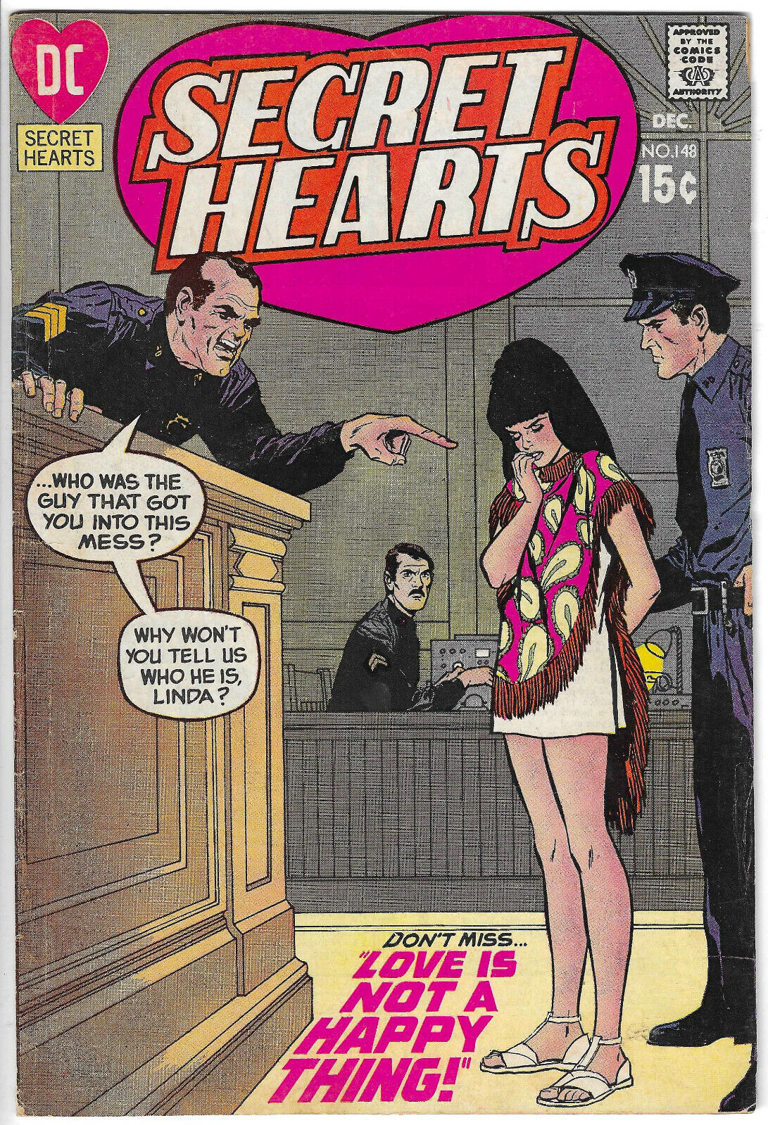 ROMANCE - vintage love comic books lot including 1970 SECRET HEARTS #148 + FREE