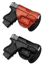 CLOSEOUT Right Hand Leather Quick Draw Stationary Paddle Holster - CHOOSE picture