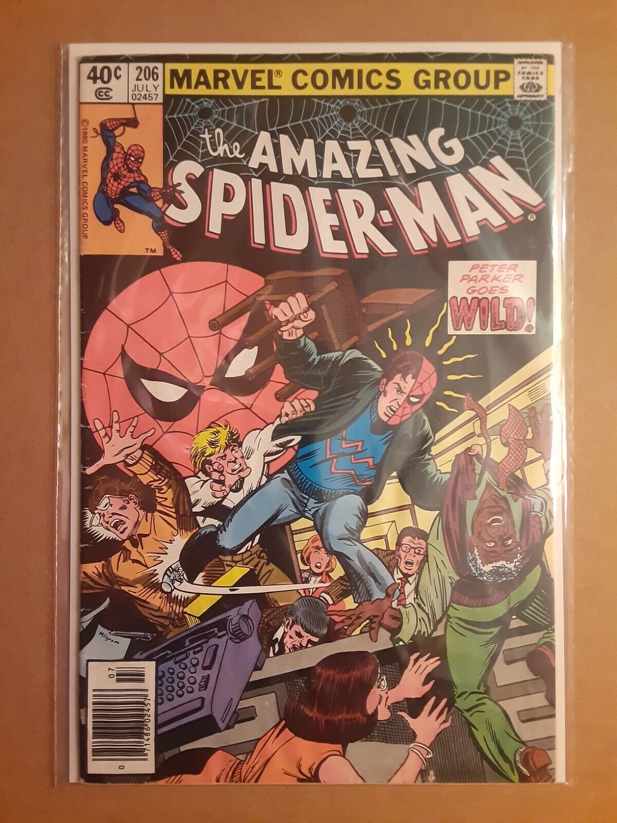 Amazing Spiderman #206 Vintage Comic Marvel Comics 1980