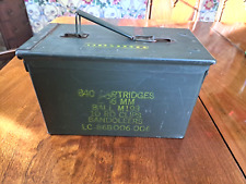 Vintage US Military 340 Cartridges 5.56 MM 10 Rd Clips Bandoleers Metal Case SCF picture