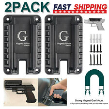 Gun Magnet Mount Quick Draw Loaded Magnetic Handgun Holster Concealed For Car US picture