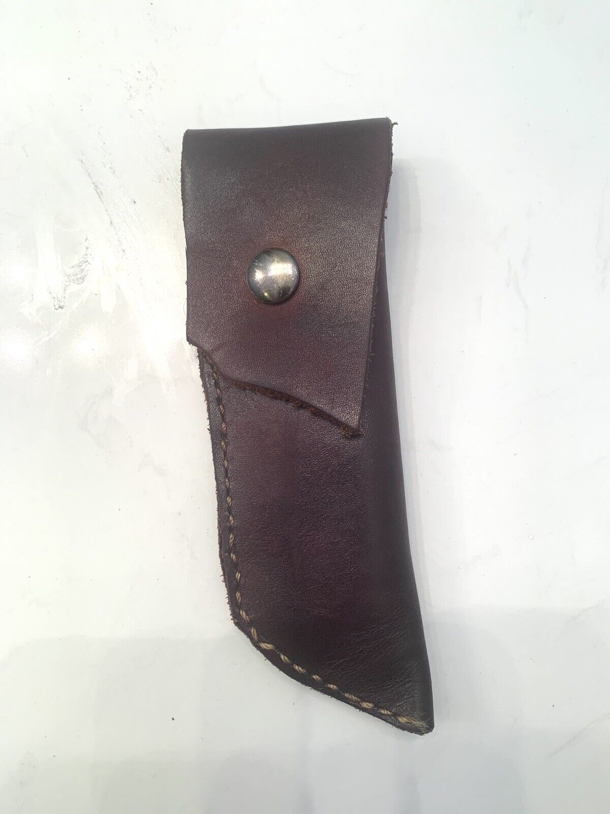 Vintage Knife Holster Leather Brown Possibly Handmade OWB