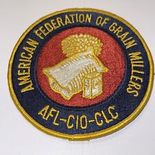 AMERICAN FEDERATION OF GRAIN MILLERS AFL-CIO-CLC PATCH picture