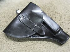 VINTAGE ITALIAN MILITARY M1935 BERETTA HOLSTER BLACK LEATHER M1934  picture