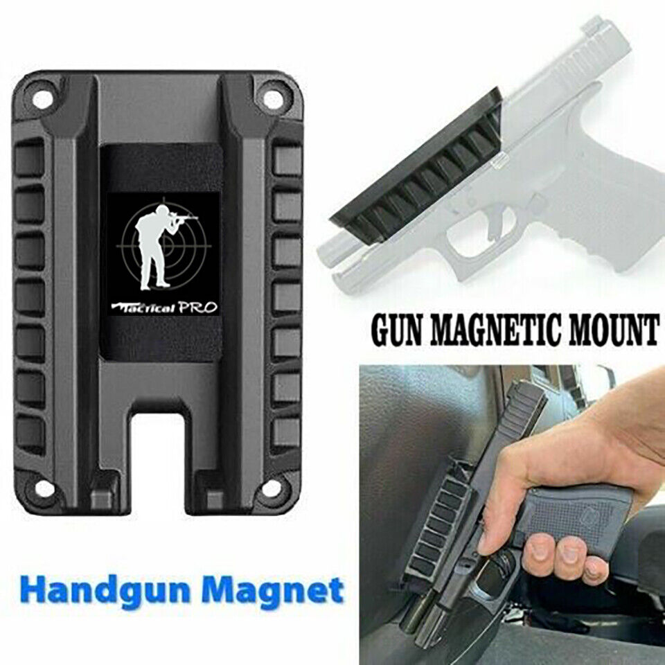 Gun Magnet Mount, Quick Draw Loaded Magnetic Gun Holster Concealed Gun Holder