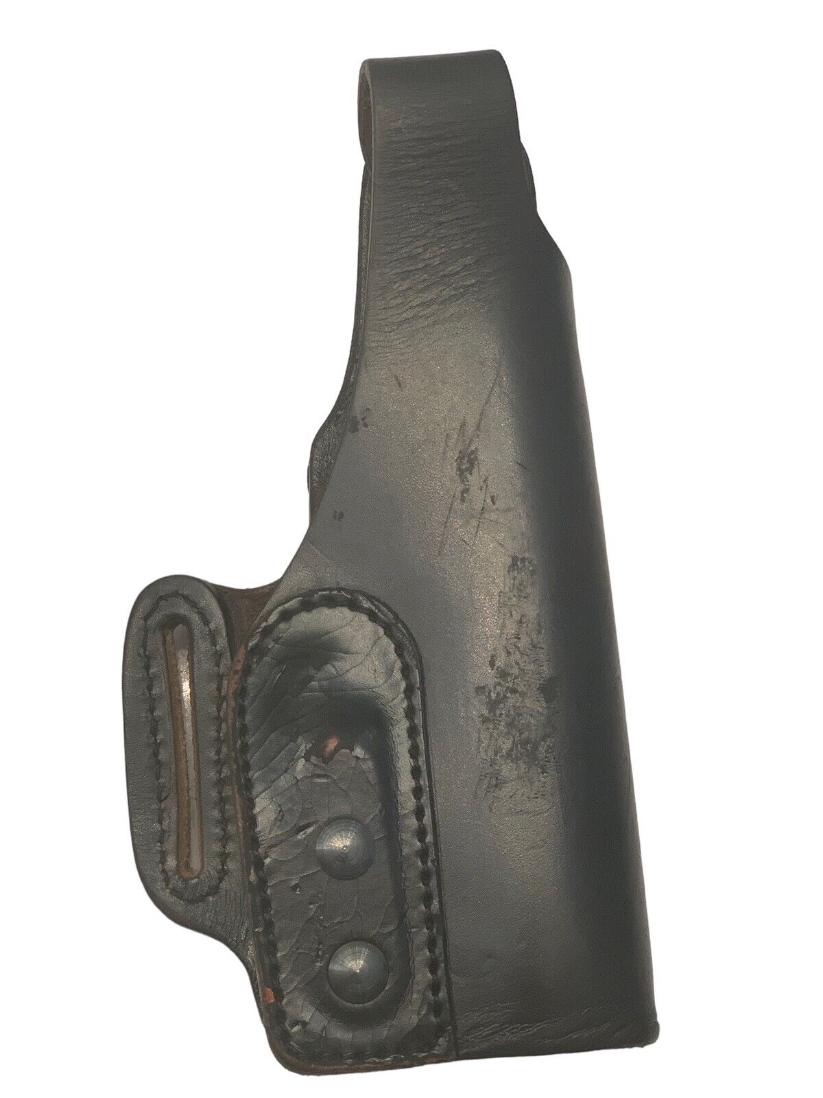 Vintage THP German Police Holster HK P7 M8 Semi-Auto Pistol Black Leather