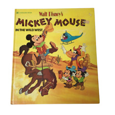 Walt Disney's Mickey Mouse in the Wild West Big Golden Book 1973 Hardcover 915A picture
