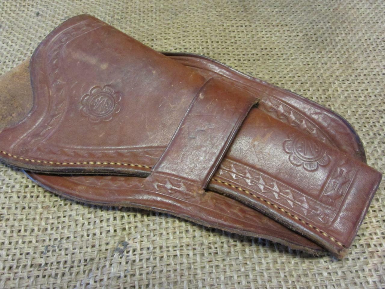 Vintage RMP Leather Pistol Holster Antique Scabbard Military Gun 10528