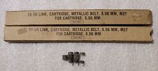 Original 5.56mm M27 Metallic  Belt, Cartridge Links in Original Boxes, 51 Count picture