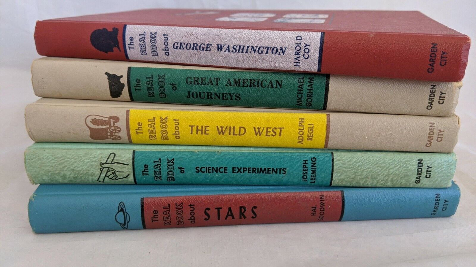 The Real Book About American Journeys, Wild West, Washington & More Lot 5 1950’s