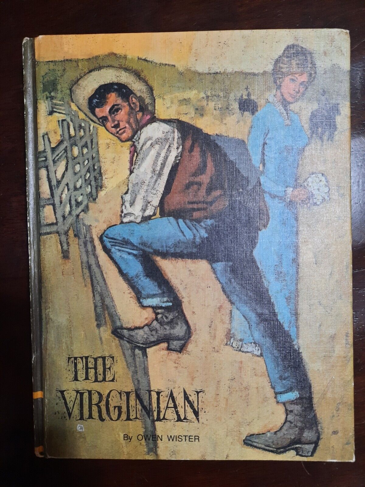 Vintage The Virginian Hardcover Book 1968 Owen Wister Western Cowboy Wild West