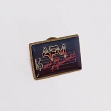 American Federation of Musician Enamel AFM We're the Professionals Hat/Lapel Pin picture