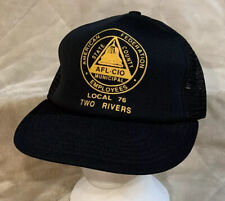 American Federation Municipal Employee AFL-CIO Two Rivers Wisconsin Snapback Hat picture