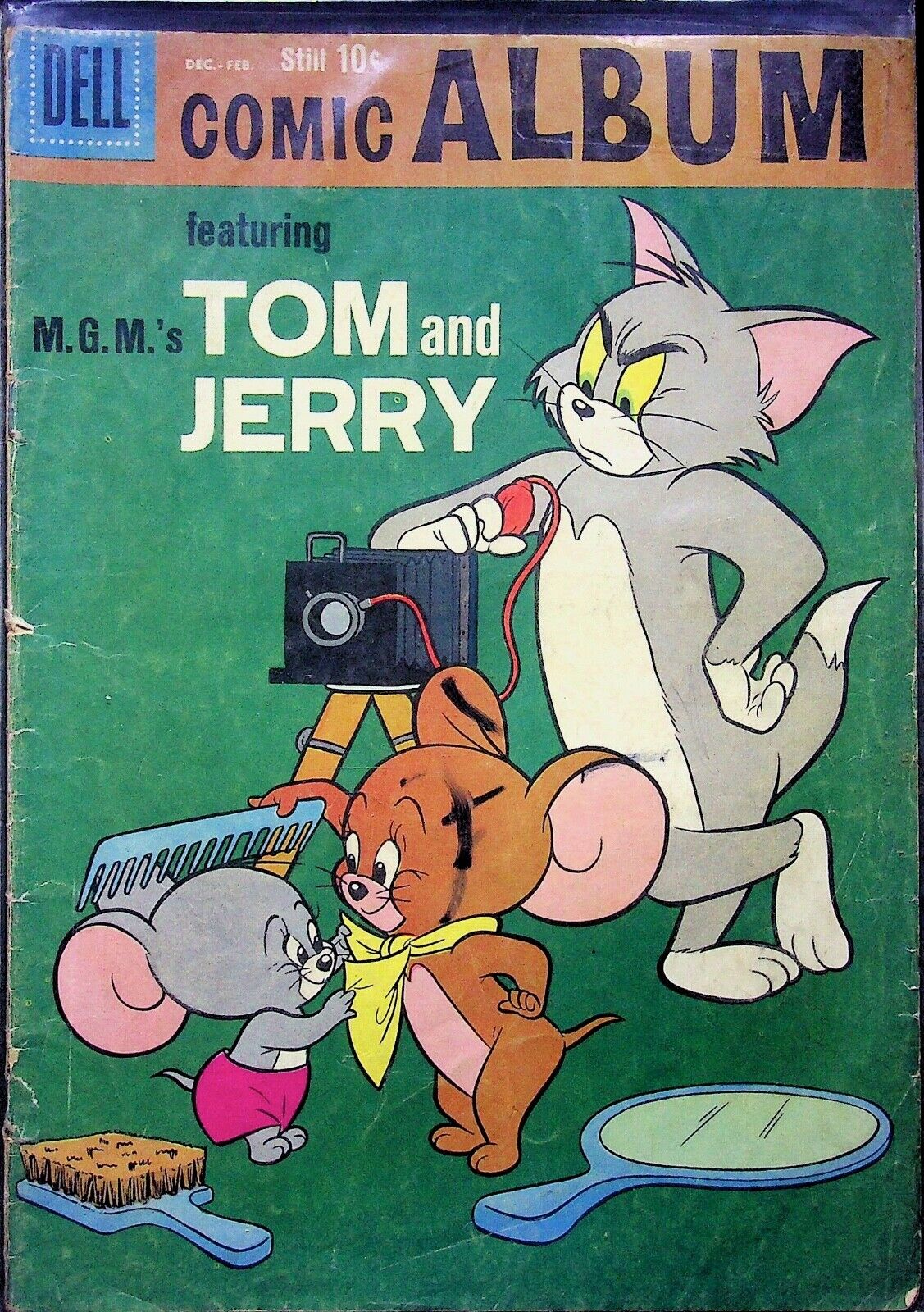 1959 COMIC ALBUM FEATURING TOM AND JERRY'S # 4 DELL COMICS VINTAGE COMIC BOOK