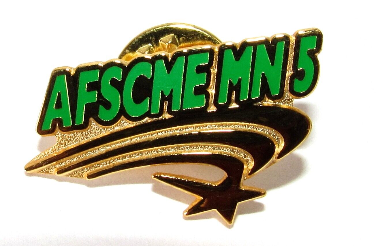 AFSCME MN 5 American Federation Union Minnesota Lapel Pin (2.5 Centimeters) NEW