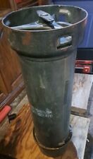 ARMY METAL CARTRIDGE CONTAINER SEALED TOP FOR AMMO/MISSLE.   USA/DOD/AYD 26.5