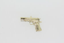 14k Yellow Gold Gun Pendant picture