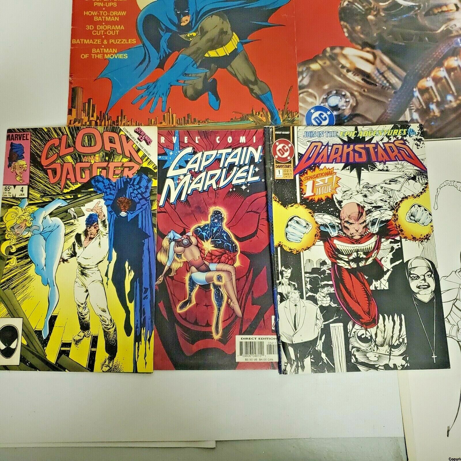 DC Superstars BATMAN LIMITED Ed. Comic 1974 LOT VTG COLOR BOOKS CAPTAIN MARVEL