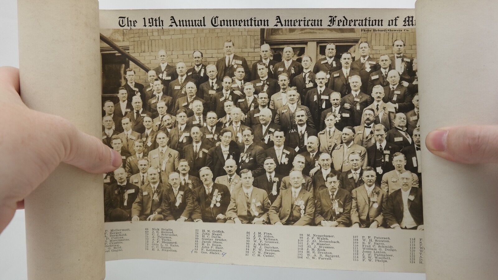 Vintage Photo 19th Annual Convention American Federation of Musicians 1914  SN