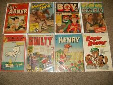 LOT OF 8 GOLDEN AGE 1950'S PRE CODE COMICS - VINTAGE 10 CENT ISSUES picture