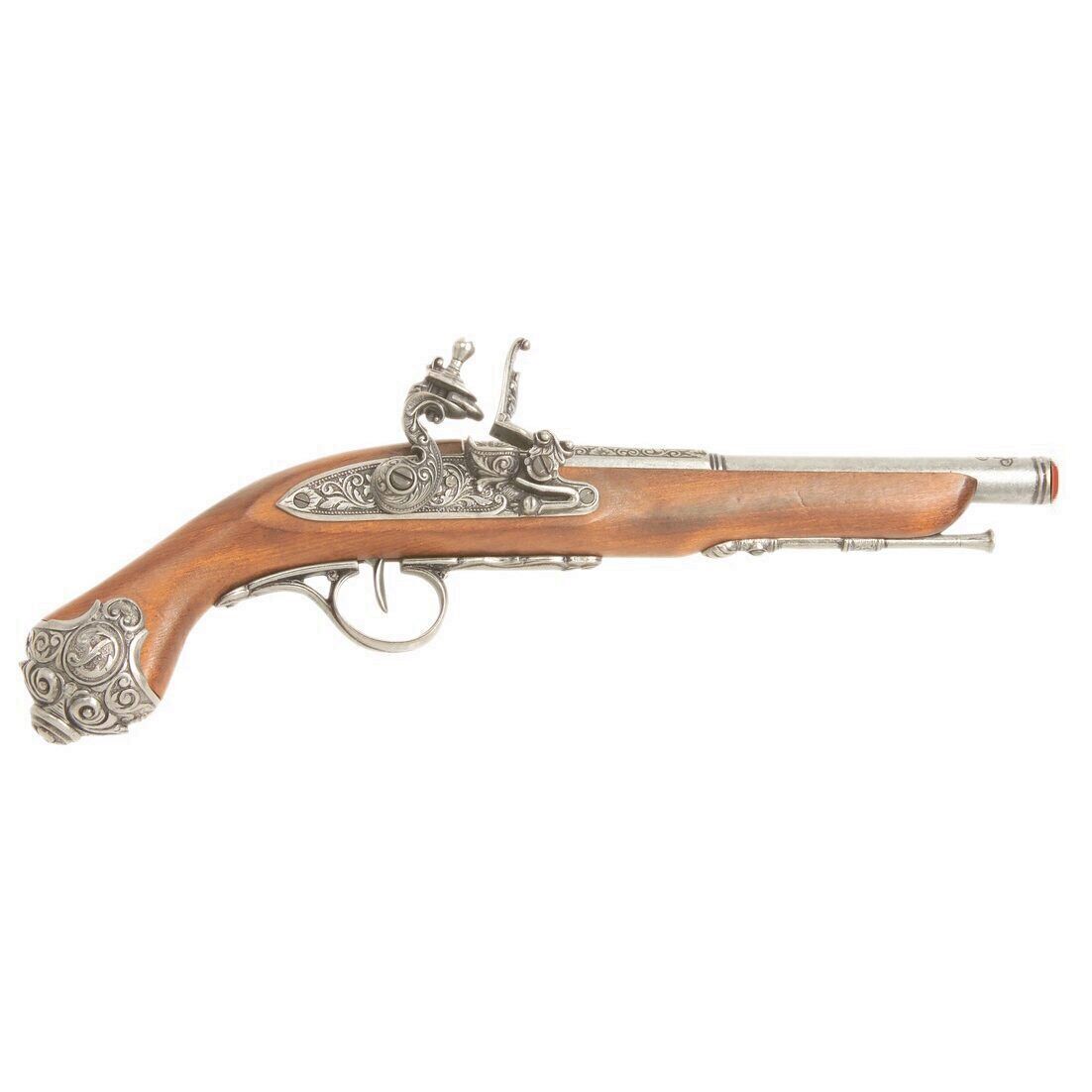 Denix 18th Century Flintlock Pistol Replica Gun - Gray Finish