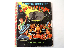 Vintage 1951 Movie Book of Wild West Shows W/20 Color Lithograph Pictures picture