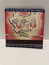 American Federation For Polish Jews World War 2 Matchbook WWII Never Used picture