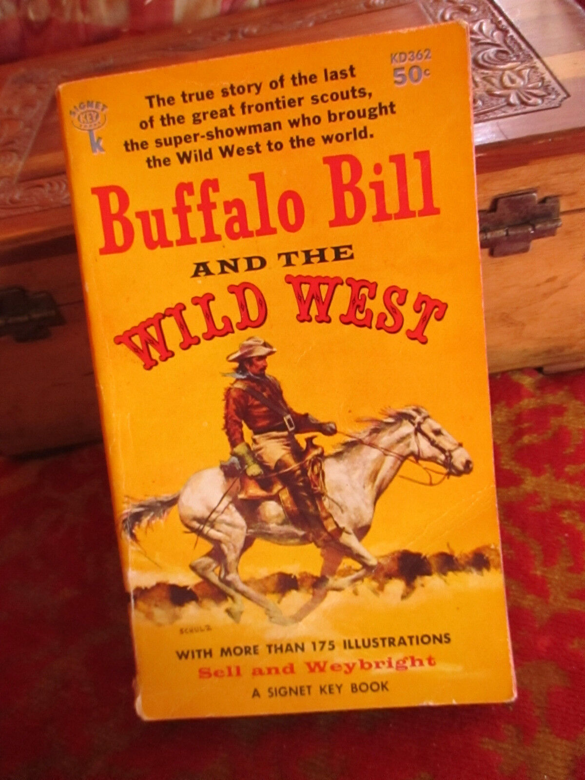 Vintage 1959 SIGNET BUFFALO BILL WILD WEST SC book 