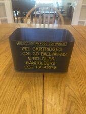 Vintage Military Ammo Can Cal.30 Ball AN-M2 192 Cartridges No Lid picture